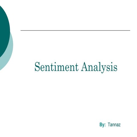 Sentiment Analysis