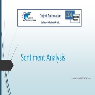 Sentiment analysis