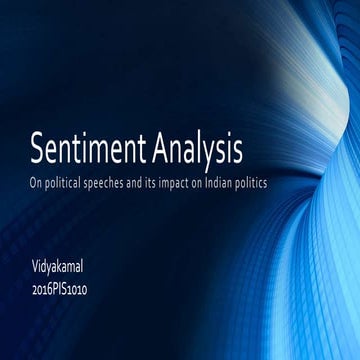 Sentiment analysis