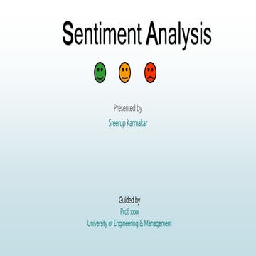 Sentiment analysis