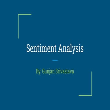 Sentiment analysis presentation