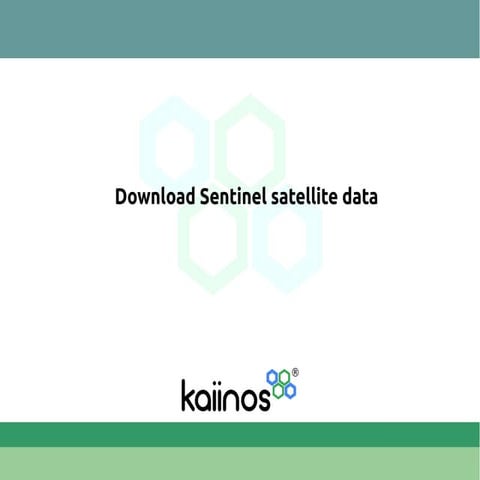 How to download Sentinel 2 satellite data