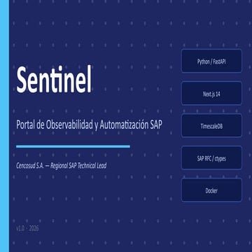 Sentinel: SAP Observability and Automation Portal for Enterprise ...
