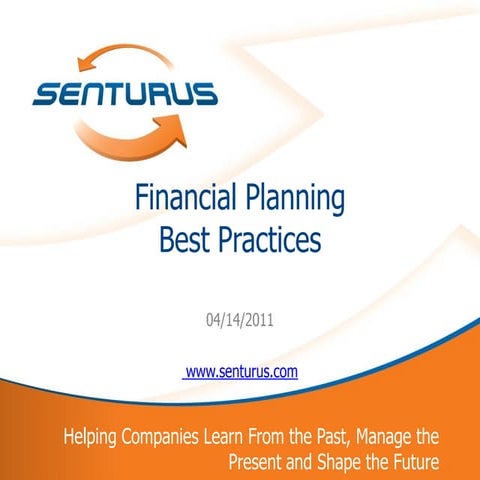Financial Planning Best Practices and IBM Cognos TM1 Demonstration