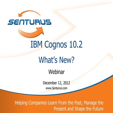 IBM Cognos 10.2 What's New?