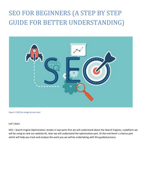 SEO for Beginners - A Step by Step Guide | PDF