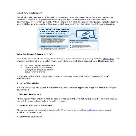 Understanding SEO Backlinks: The Complete Guide