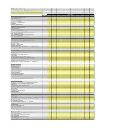 SEO website audit report