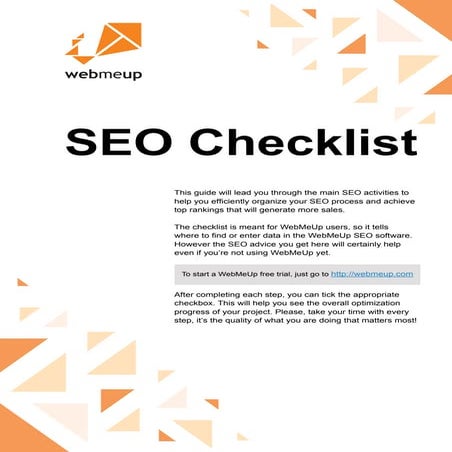 Seo checklist