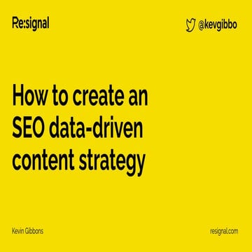 How to create an SEO data-driven content strategy