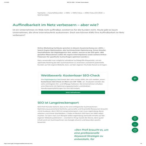 SEO-Tipps für KMU von Managing Partner Simon Künzler von xeit Gmbh