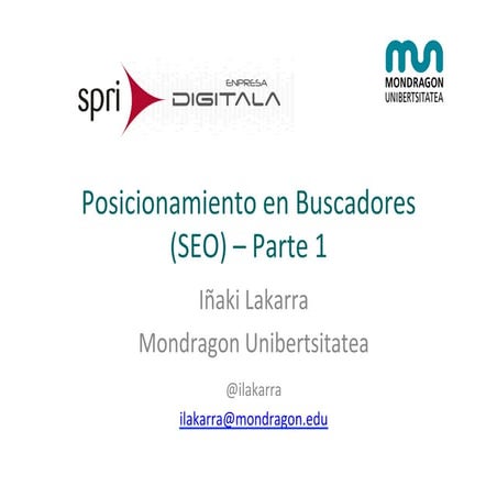 SEO Posicionamiento en Buscadores Web (2018) - Parte 1