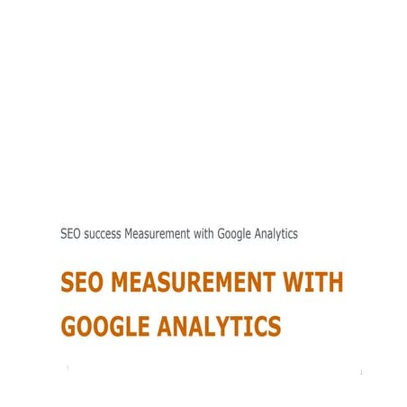 Ottimizzare il SEO con Google Analytics