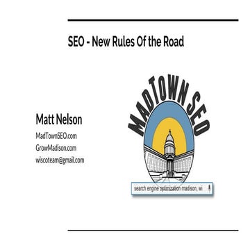 Search Engine Optimization In 2017 with MadTown SEO founder Matt Nelson