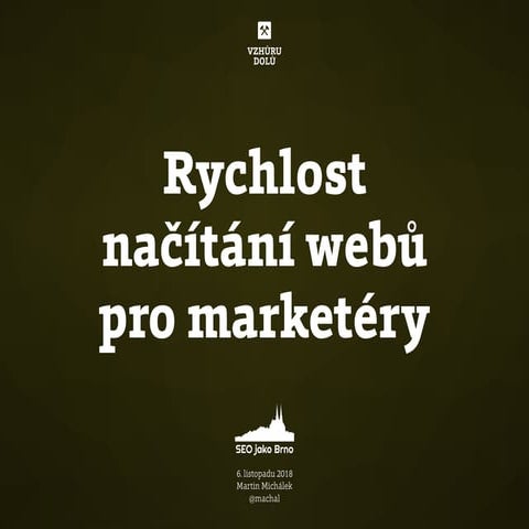 SEO jako Brno - workshop k rychlosti webu