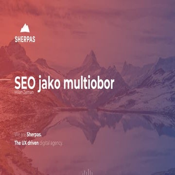 Milan Zeman: SEO jako multiobor