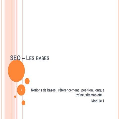 Seo les bases module 1