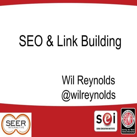 Linkbuilding 101 + Blended Search