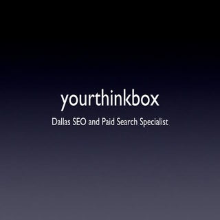 SEO Pitch - yourthinkbox