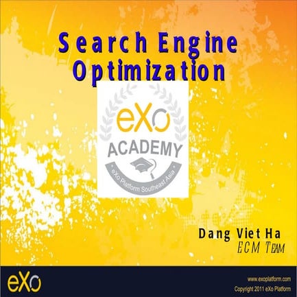 SEO presentation By Dang HA - ECM team
