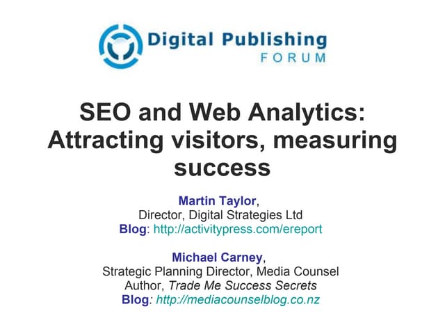 Search Engine Optimisation (SEO) 