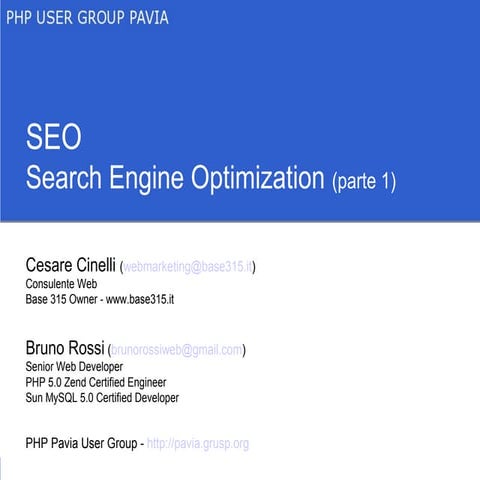 Search Engine Optimization (Parte 1)