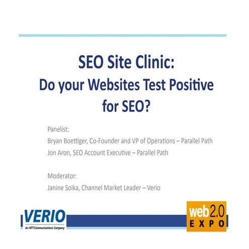 SEO Site Clinic, Web 2.0 Expo