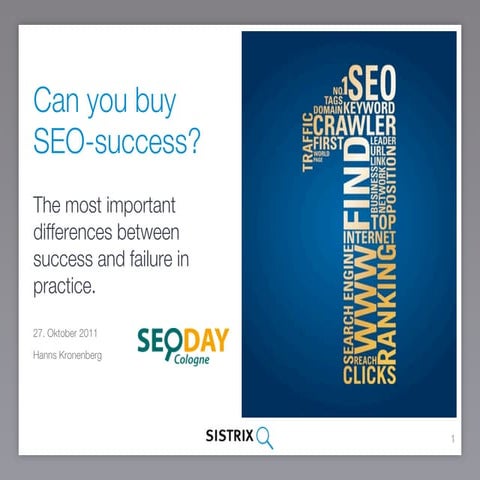 Can you buy  SEO-success? The most important differences between success and ...