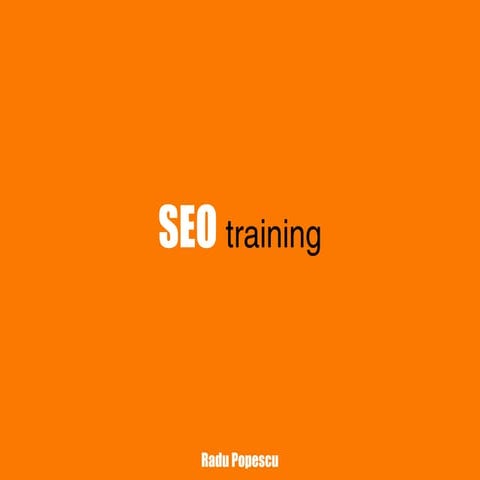Seo training