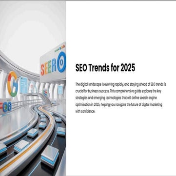 Stay ahead in 2025 by exploring the latest SEO trends, including AI optimizat...