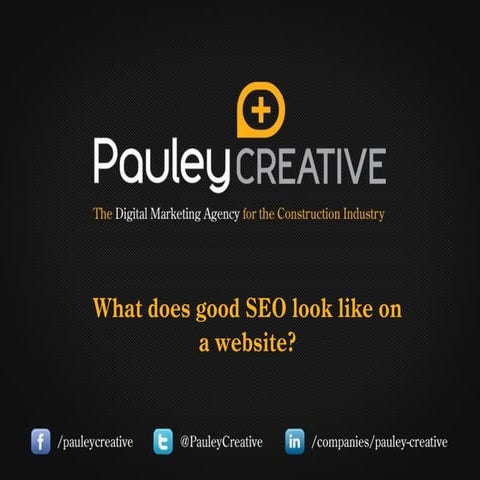 What does good SEO look like?