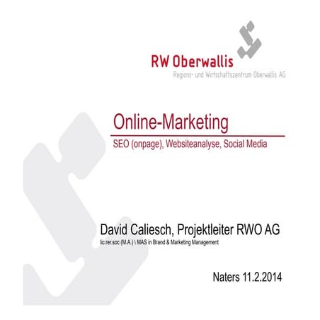 SEO - SEA - Websiteanalyse - Social Media