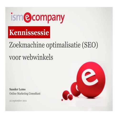 SEO voor webwinkels:   