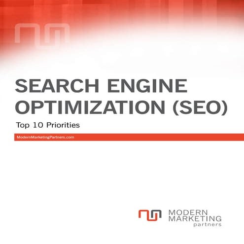SEO Top Ten Priorities