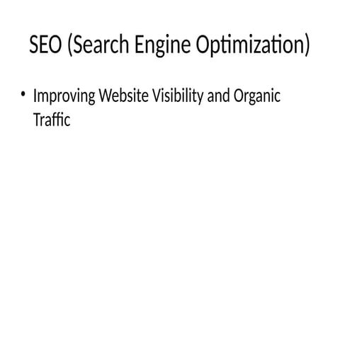 Comprehensive Guide to SEO: Boost Website Visibility and Organic ...
