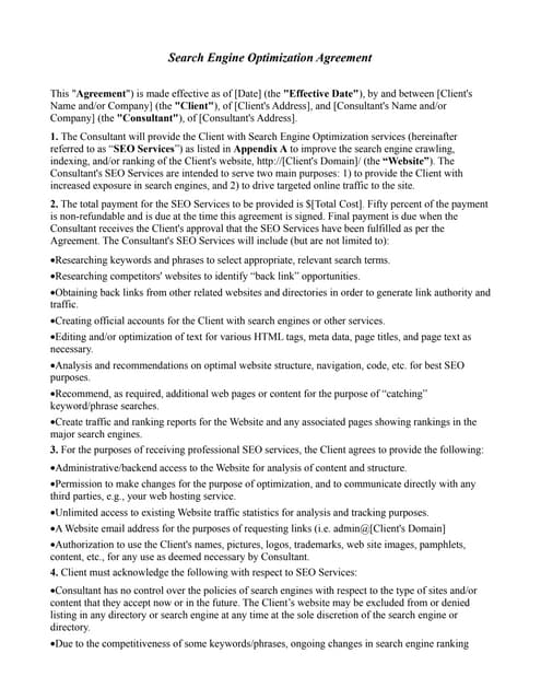 Sample seo-contract | DOC