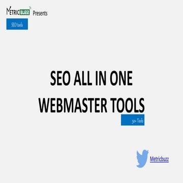 SEO All in One Webmaster Tools - 50+ Tools