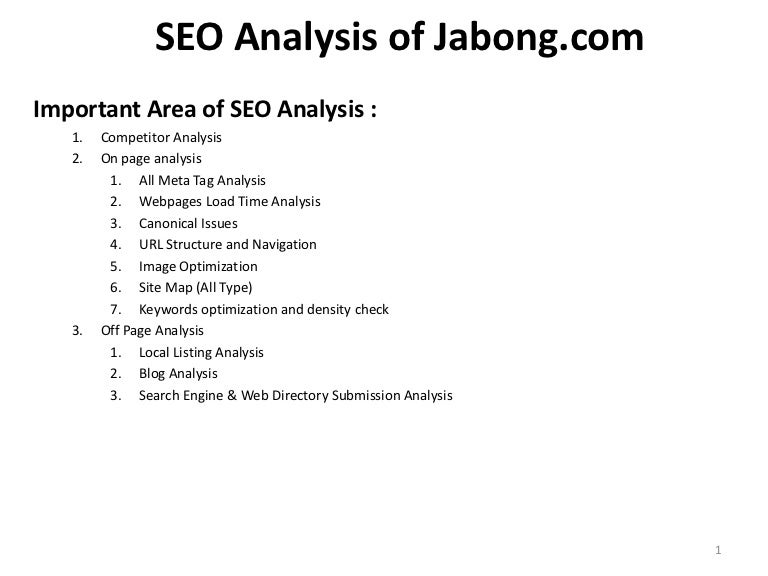 seo analysis of jabong com at pravin k gupta