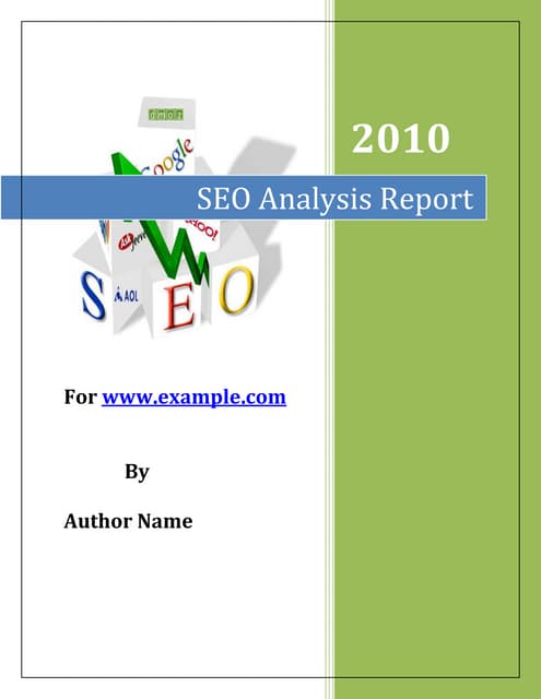 Seo Analysis Report