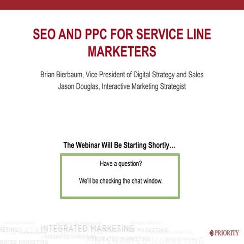 SEO and Pay Per Click (PPC) for Hospital Service Line Marketers