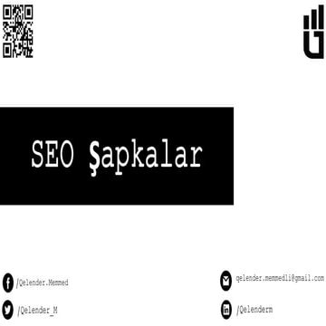 Seo Sapkalar -Seo Hats