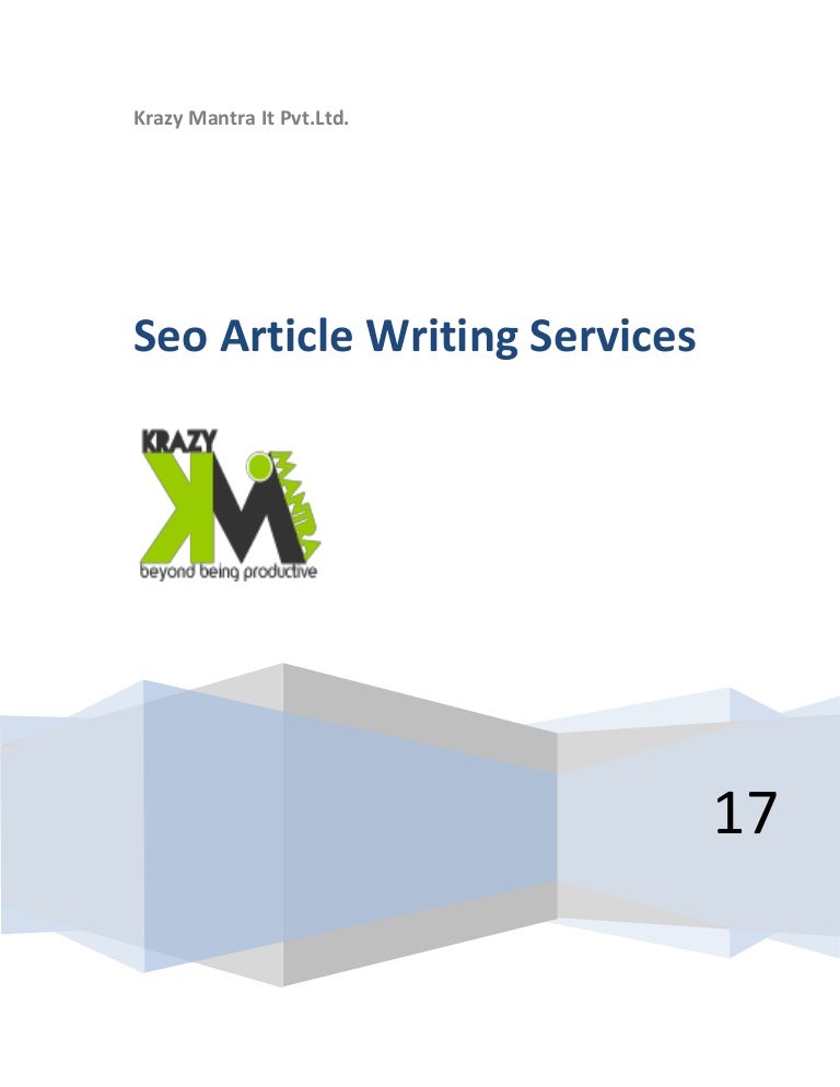 Seo article writing service