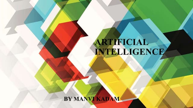 PPT ON ARTIFICIAL INTELLIGENCE