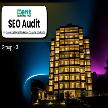 SEO Audit Example from a established builders website