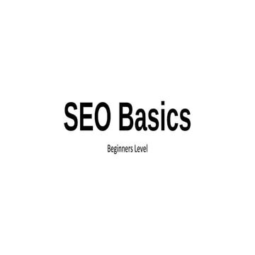 Seo basics