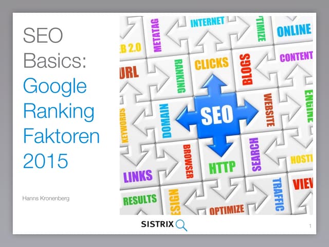 Seo Basics: Google Rankingfaktoren ...