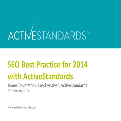 SEO best practice in 2014 with ActiveStandards