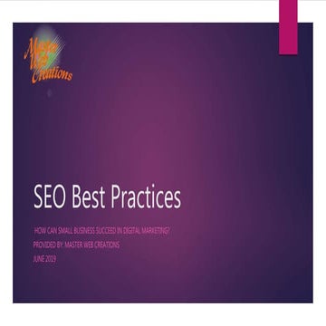 Seo best practices | PPTX