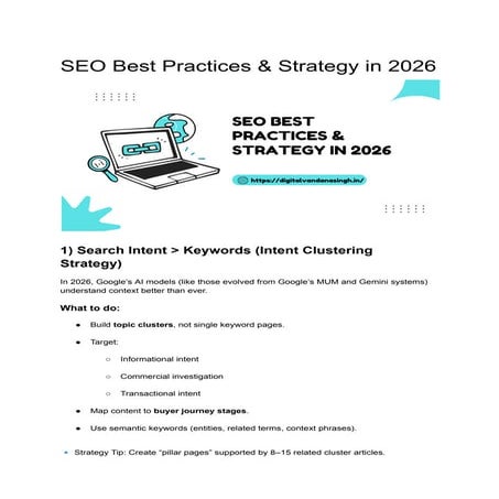 SEO Best Practices & strategy in 2026..? | PDF