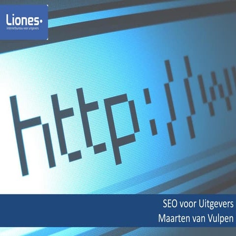 SEO voor uitgevers - presentatie Bladwijzer